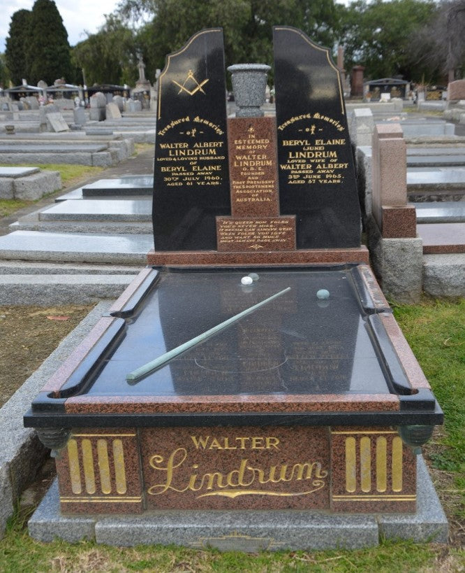 Walter Lindrum's Billiard Table Memorial