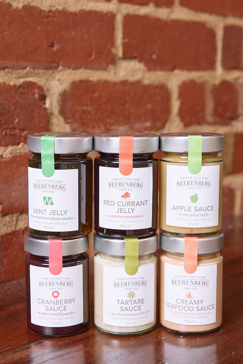 Beerenberg Entertainer’s Favourites – 6 Jar Gourmet Condiment Gift Set Rare and Ready Gifts Pty Ltd