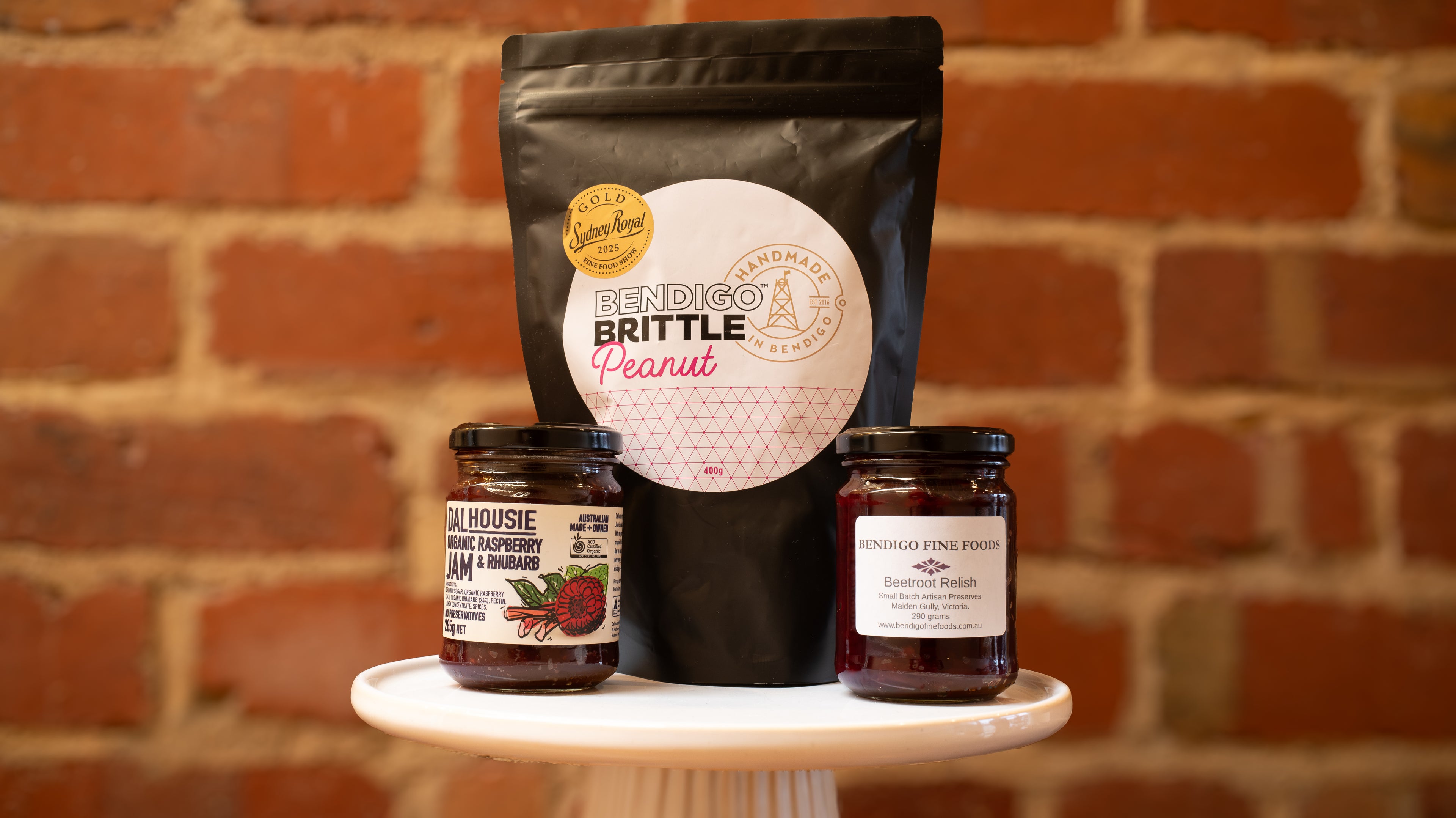 Bendigo Trio — Brittle, Relish & Organic Jam Rare and Ready Gifts