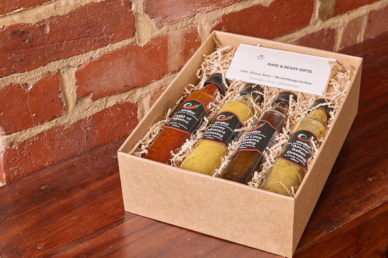 Emelia’s — Certified Kosher Veyosher Dressings Gift Set Rare and Ready Gifts