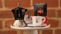 Black Bialetti Moka Induction 2-Cup Espresso Maker + 2 Bialetti Coffee Cups | Gift Set Rare and Ready Gifts